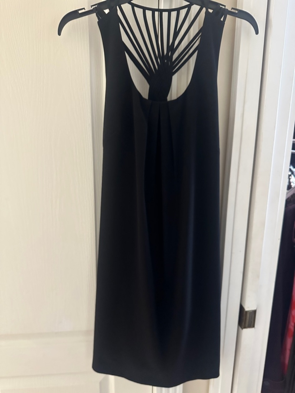 Jessica Simpson Black Strappy Back Dress Sz 6